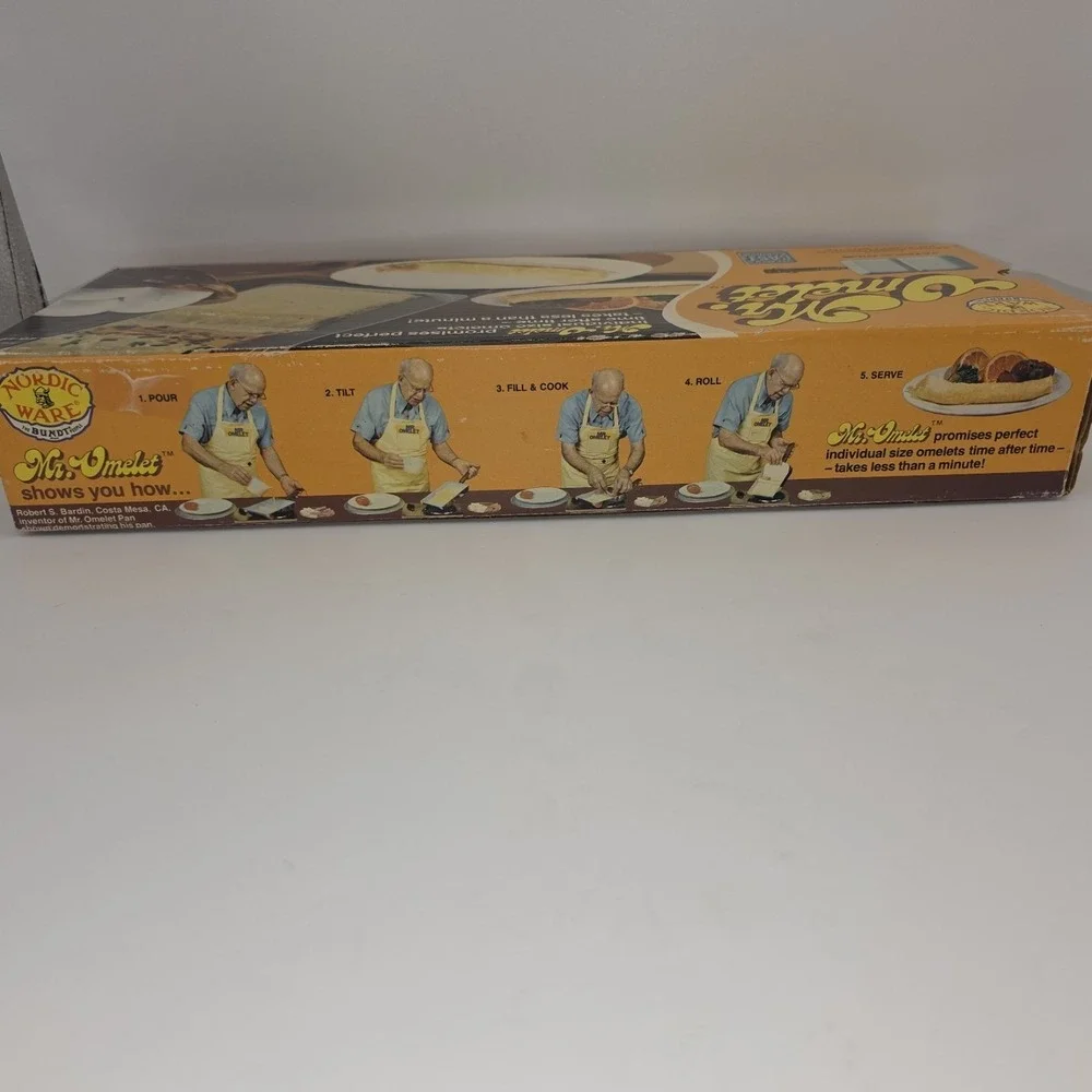 Vintage Nordic Ware Mr Omelet Pan Heavy Cast Aluminum Non-Stick with Box USA